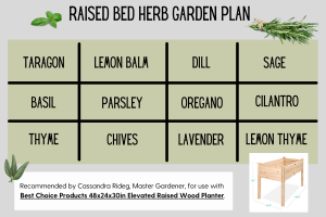 Raised bed herb garden plan