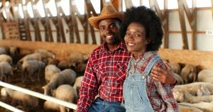 black-farming-couple