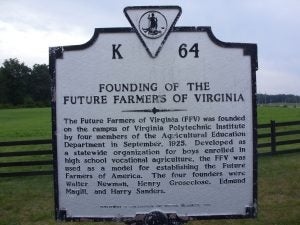 future-farmers-virginia-founding-sign