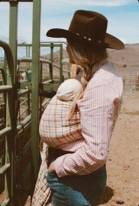 women-in-agriculture-Jordan-Johnson-baby