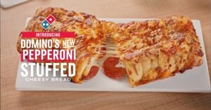 Checkoff Dominos Pepperoni Stuffed Cheesy Bread