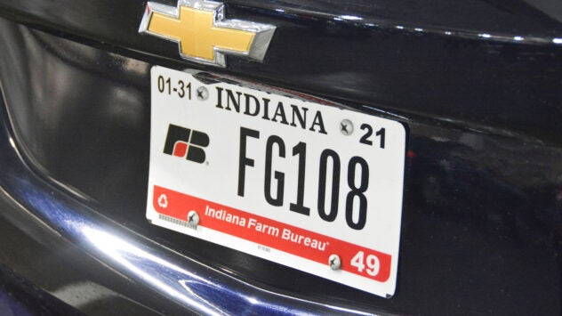 Indiana-farm-bureau-license-plate-car