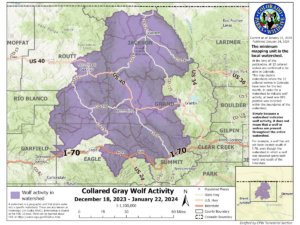Wolf Activity Map Colorado
