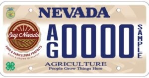 Nevada Agriculture Plate