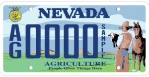 Nevada Agriculture Plates